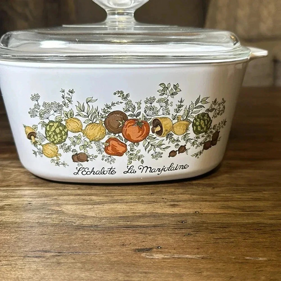 RARE Corningware L'Echalote La Marjolaine 3QT Casserole Dish A-3-B Spice Of Life - Picture 8 of 16